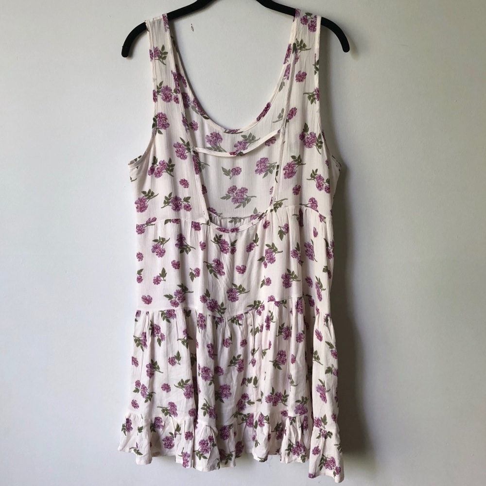NEW! • Ivory Lavender Lilac Floral Boho Jada Dress - Picture 3 of 3
